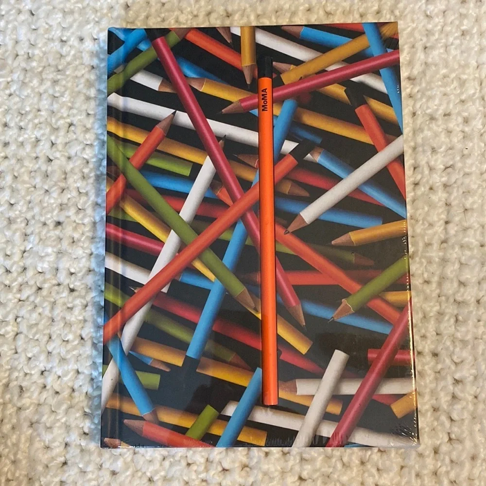 Hidden Pencil Notebook Journal with Orange Pencil